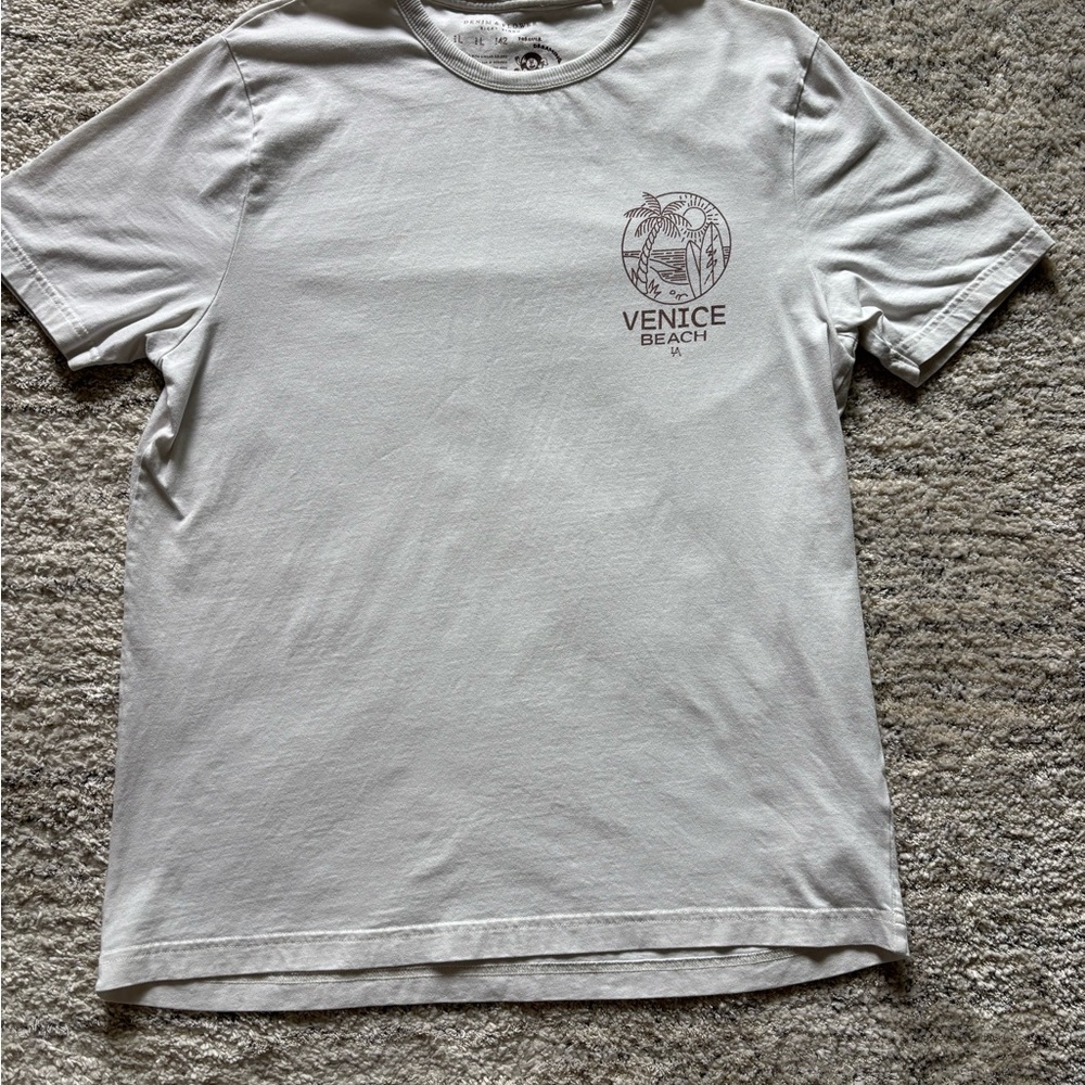 Denim & Flower White Venice Beach Tee